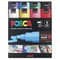 Posca Paint Markers - Set of 8, Classic Colors, Broad Chisel Tip, 8 mm